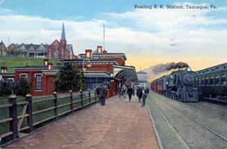 old train station painting